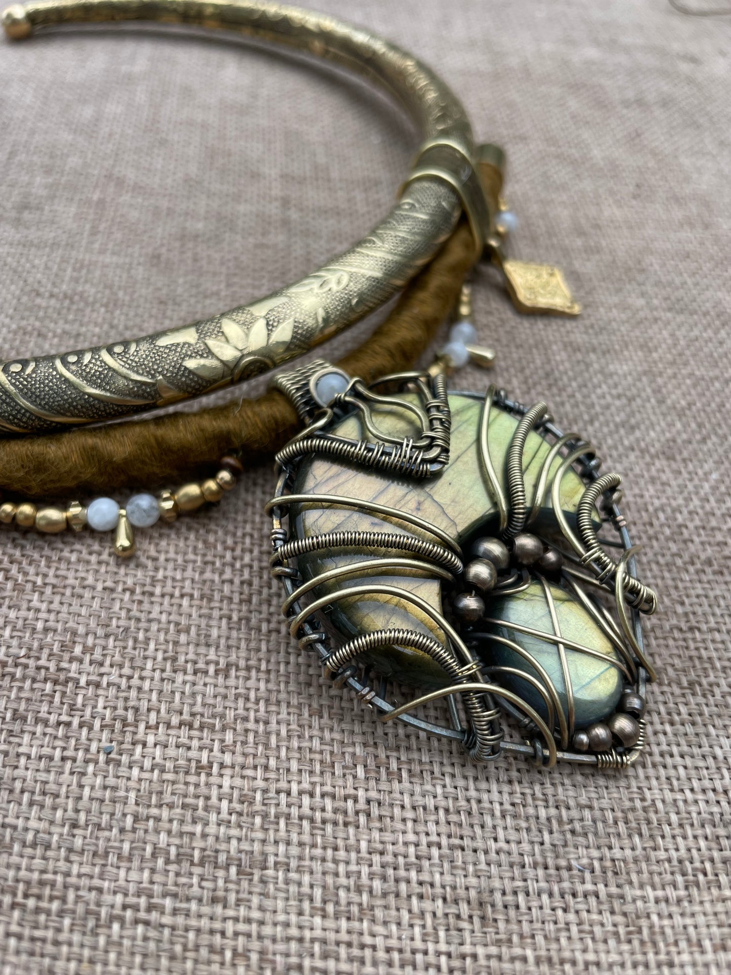 Collier „sha“ mit Labradorit
