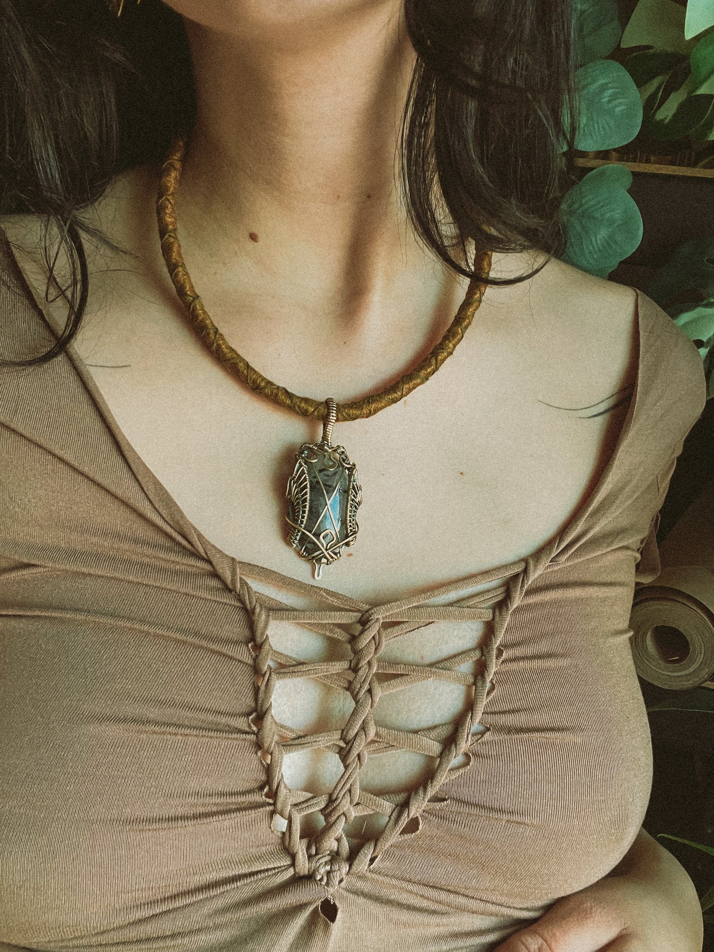 Turmalin Quarz Talisman