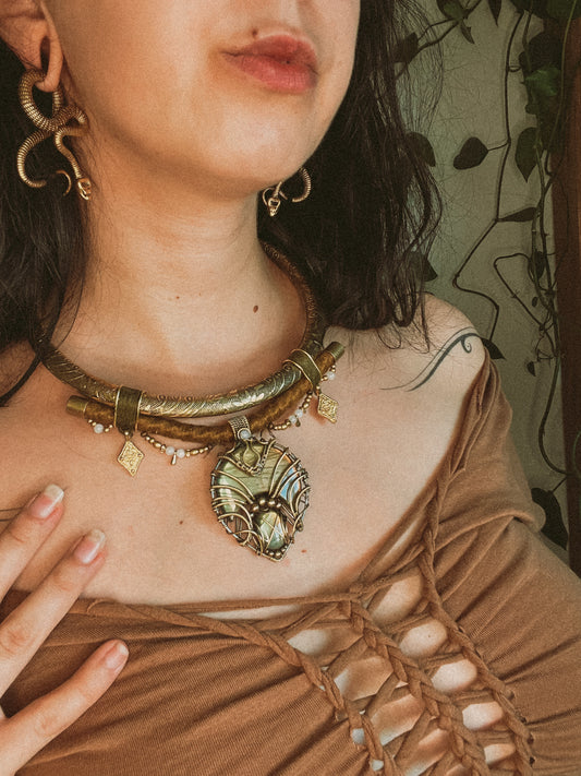 Collier „sha“ mit Labradorit