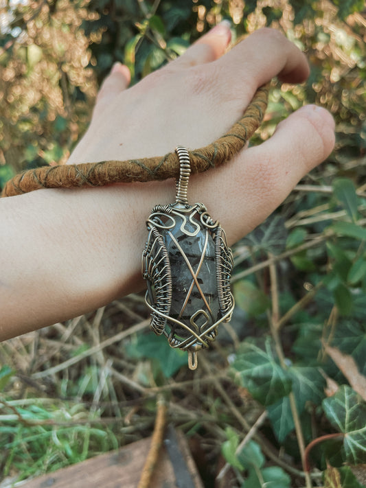 Turmalin Quarz Talisman
