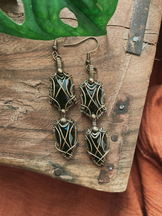 Ohrringe mit schwarzem Onyx